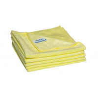 Quick&Bright microfibre cloth, yellow, with Christ sew-in tag, 40 x 40 cm