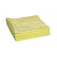 Quick&Bright microfibre cloth, yellow, with Christ sew-in tag, 40 x 40 cm