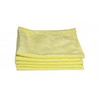 Quick&Bright microfibre cloth, yellow, with Christ sew-in tag, 40 x 40 cm