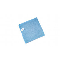 QUICK&BRIGHT microfibre cloth Easy, blue, with Christ sew-in tag, 38 x 38 cm