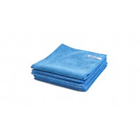 Quick&Bright microfibre cloth, blue, with Christ sew-in tag, 40 x 40 cm
