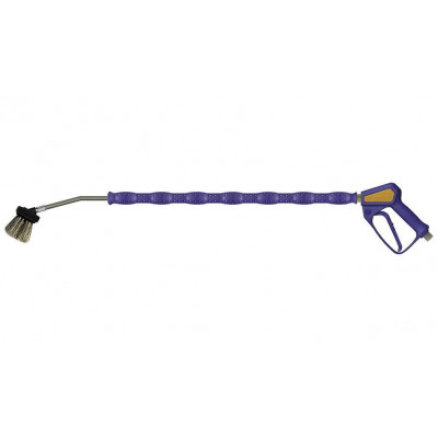 Pre-assembled brush lance, 1200 mm, winter, with frost protection, blue