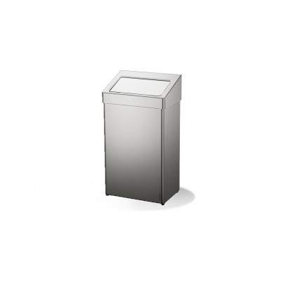 Waste container, 60 l, stainless steel
