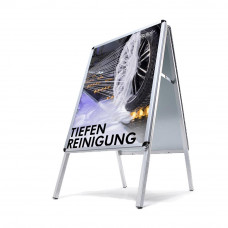 DEEP CLEANING (rims) DIN A4 advertising board — German - Image similar