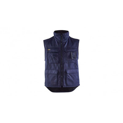 Winter waistcoat, lined 3801, navy blue, size XXXL