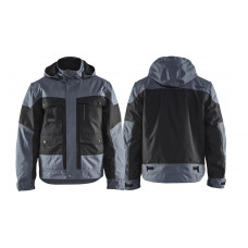 Winter jacket with hood 4886, black/grey, size XXXL - Image similar