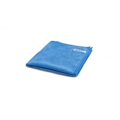 Quick&Bright microfibre cloth, blue, with Christ sew-in tag, 40 x 40 cm