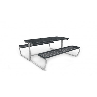 Palma Spectrum bench/table combination, without backrest — anthracite grey