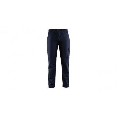 Ladies' trousers 7104, navy blue/cornflower blue, size 34