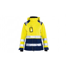 Women's hi-vis shell jacket 4904, yellow/navy blue, size S - Image similar