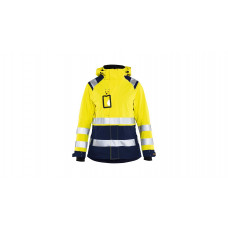 Women's hi-vis shell jacket 4904, yellow/navy blue, size L - Image similar