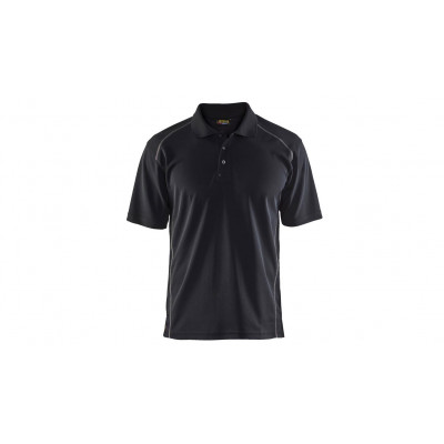 Polo shirt with UV protection, 3326, black, size XS
