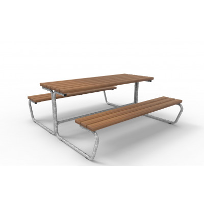 Palma Spectrum bench/table combination, without backrest — anthracite grey