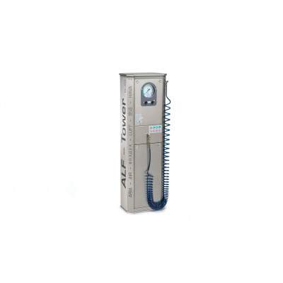 Tyre inflator, ALF TOWER EL incl. calibration, stainless steel