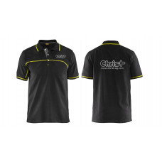 Polo shirt 3389 with Christ logo, black/yellow, size S - Image similar