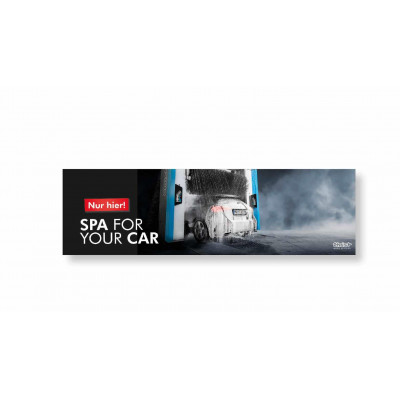 Strap, banner, PVC, motif III, Spa for your car, 300 x 90 cm, German
