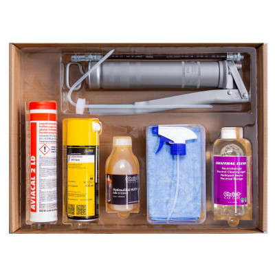 Care/cleaning kit for roll over wash units