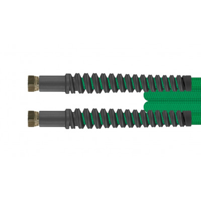 HP high-pressure hose, 3.50 m, green, sealing cone (DKR), FT, 1/4