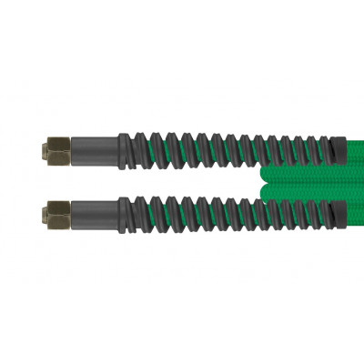 High-pressure hose, 3.0 m, green, sealing cone (DKOL), FT, M14 x 1.5, stainless steel