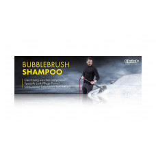 Strap, PVC, “BUBBLEBRUSH SHAMPOO”, 300 x 90 cm, German - Image similar