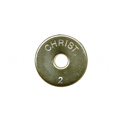 Token, chip, Christ 2, 22.0 mm embossed with hole