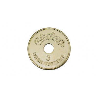 Token, chip, Christ 3, 26 mm embossed with hole