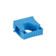 Hygienic wall support, rubber clip module, 82 mm, blue - Image similar