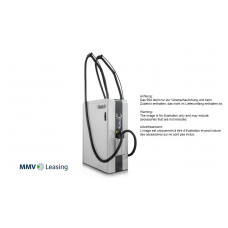 Self-service vacuum cleaning system SOLO STRIPE, 400 V, with pushbutton - Image similar