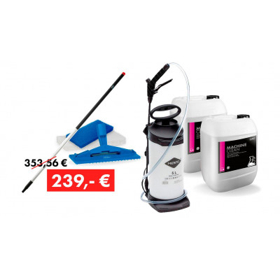 MACHINE CLEAN, promotion package 2024: 2 x 25 kg canister + tools