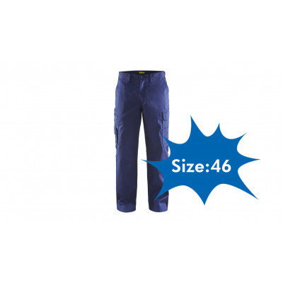 Trousers 1400/1800, navy blue, size 46
