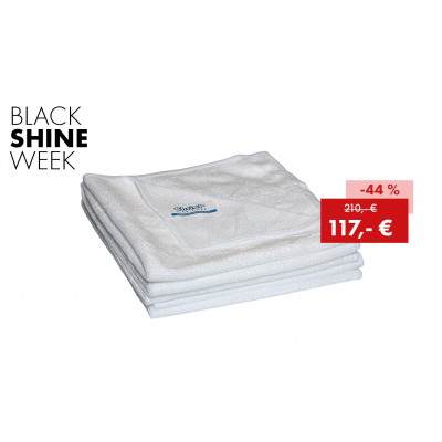 Promotion package Quick&Bright microfibre cloth, white 2023: 200 pieces