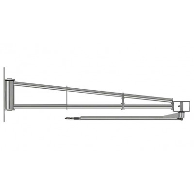 Wall-mounted swivel boom with ceiling boom, 2000+1600 mm
