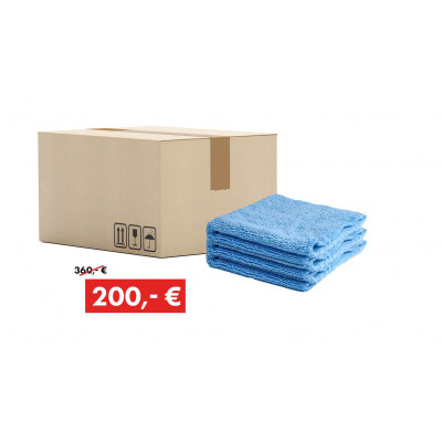 Introductory promotion, QUICK&BRIGHT high-pile 2-in-1 dust and polishing cloth, blue, 38 x 38 cm: 200 pieces