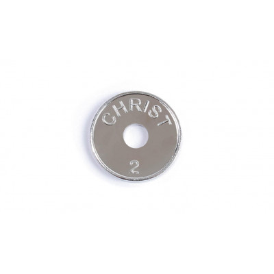 Token, chip, Christ 2, 22.0 mm embossed with hole