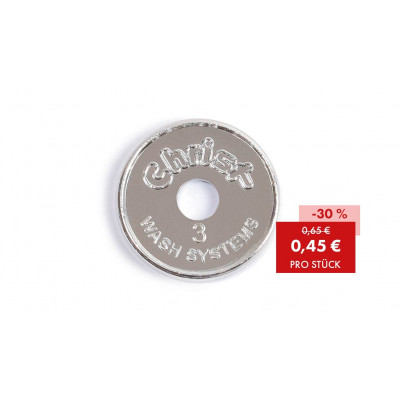 Token, chip, Christ 3, 26 mm embossed with hole