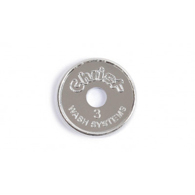 Token, chip, Christ 3, 26 mm embossed with hole